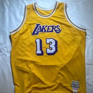 VINTAGE WILT CHAMBERLAIN MITCHELL AND NESS LAKERS JERSEY